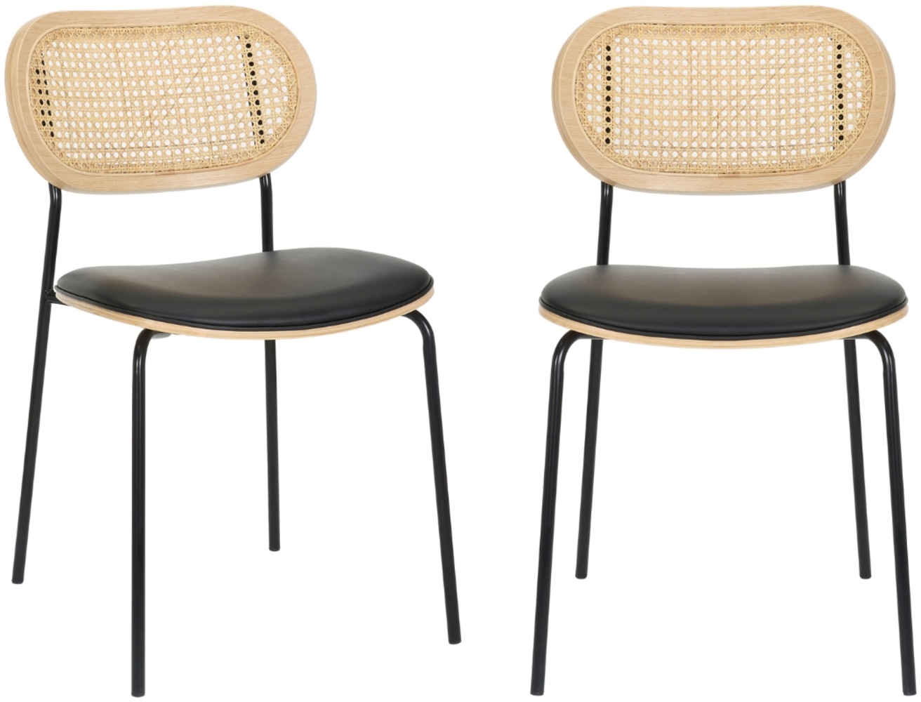 Calicosy 2er-Set Esszimmerstühle L57 cm - ALTIERE - Braun Bild 1