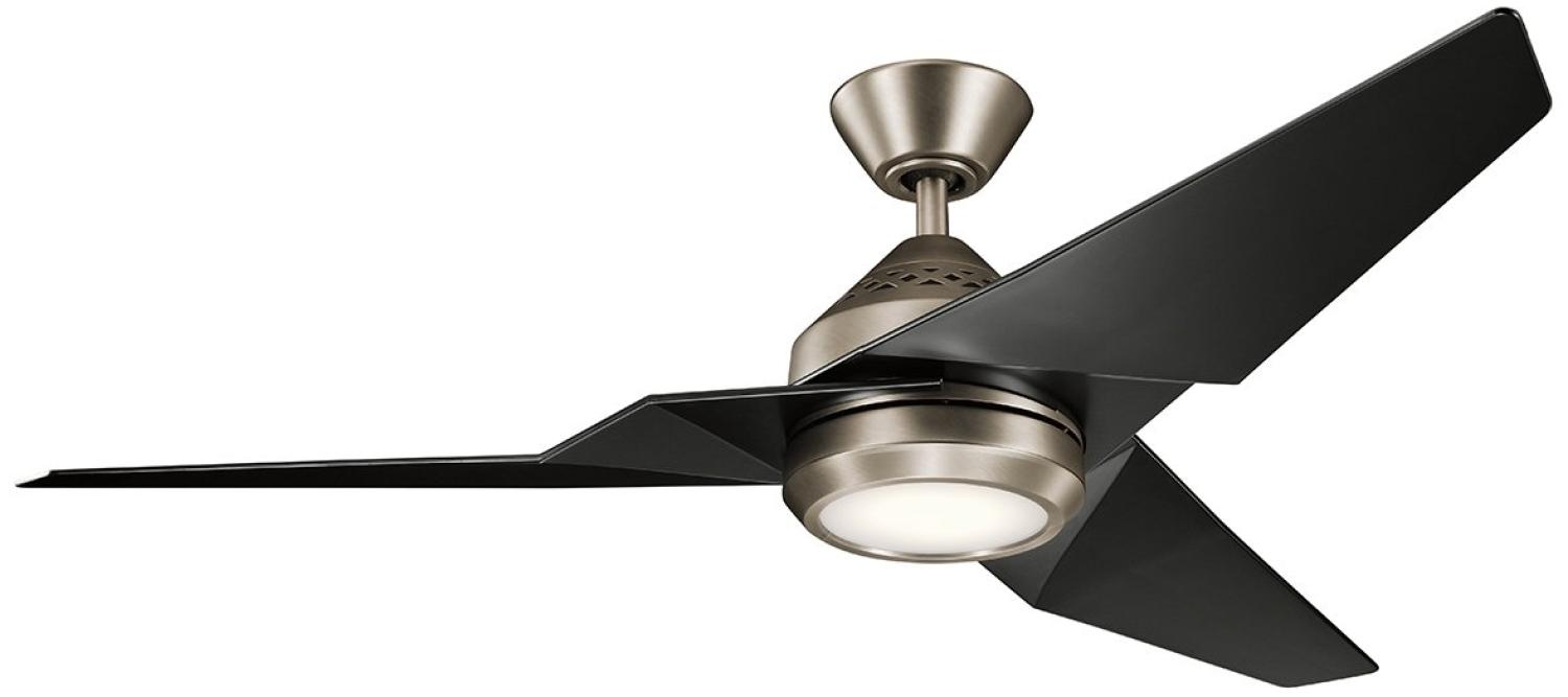 Elstead Lighting Jade Deckenventilator LED Zinn Schwarz Bild 1