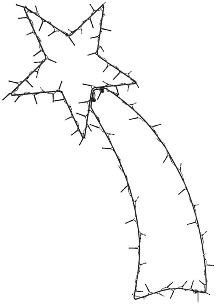 vidaXL Weihnachtsbeleuchtung Sternschnuppen-Silhouette 115 LEDs 4019605 Bild 1