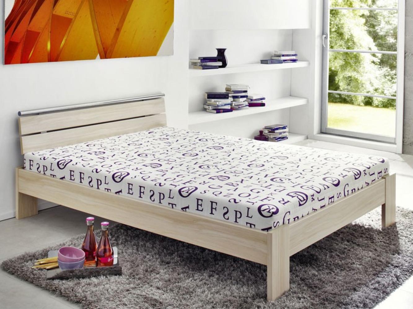 Jugendbett inkl. Rollrost und Matratze Cortina 140x200cm Buche-Nb Bild 1