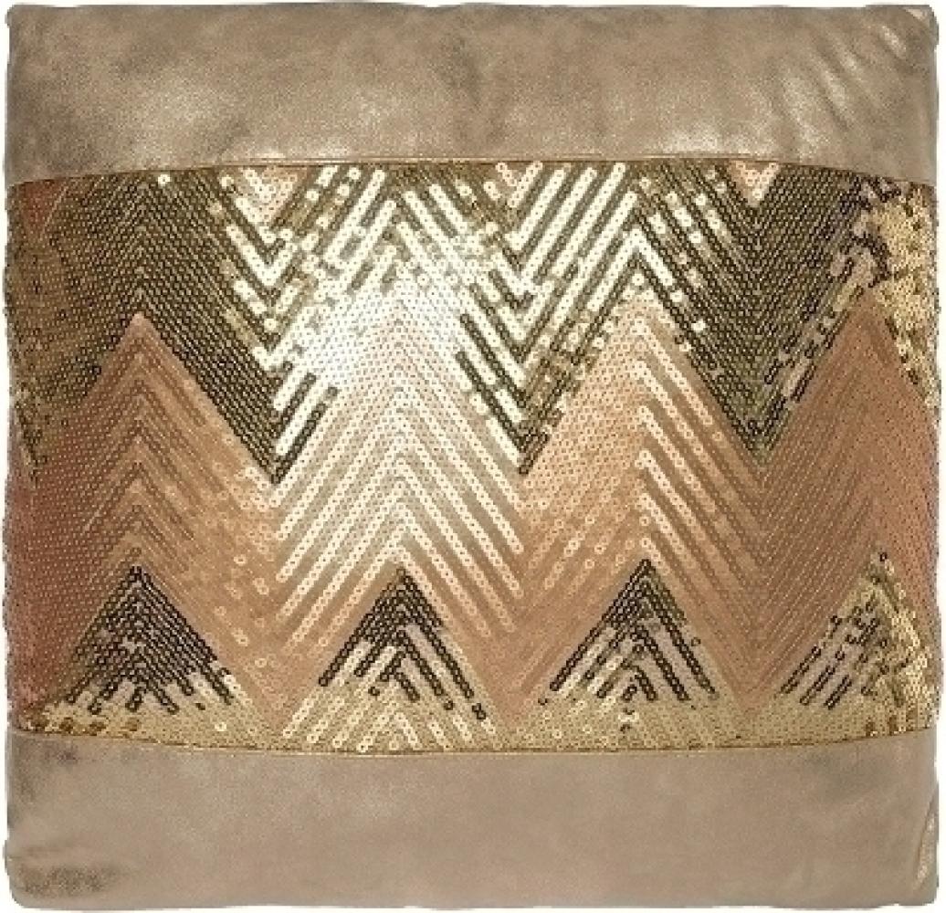 Kissen Indiana Polyester&PET Gold Bild 1