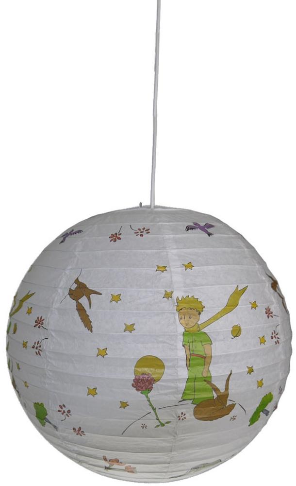 Kinder Papierlampe DER KLEINE PRINZ Lampenschirm Ø40cm mit Aufhängung &LED Licht Bild 1