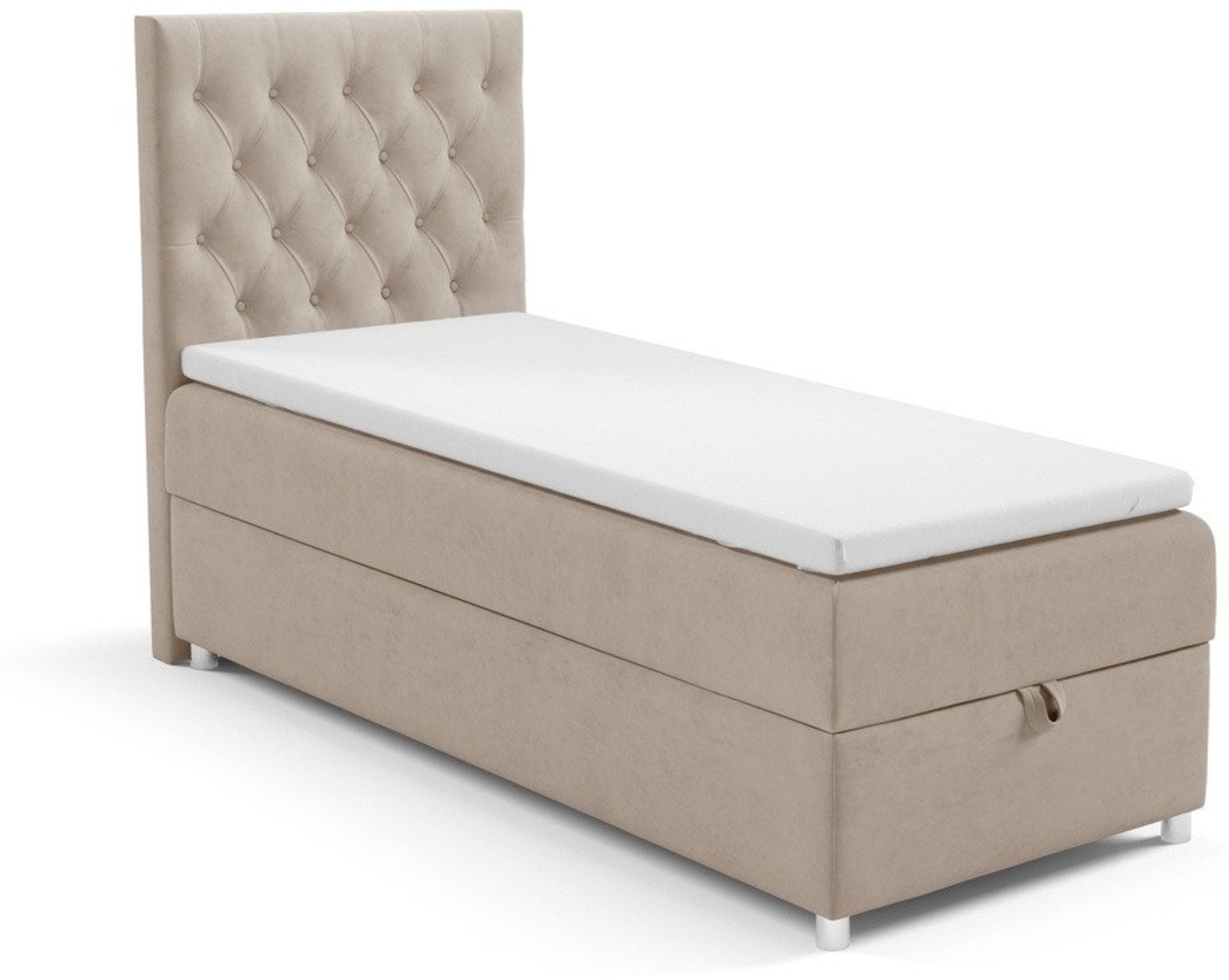 Best for Home Boxspringbett mit Bettkasten Trinity K-14 SINGLE Bonellfederkern inkl. 7 cm Topper (70x200 80x200 90x200 100x200), verschiedene Liefermöglichkeiten, TOP Preis-Leistungs-Verhältnis Bild 1