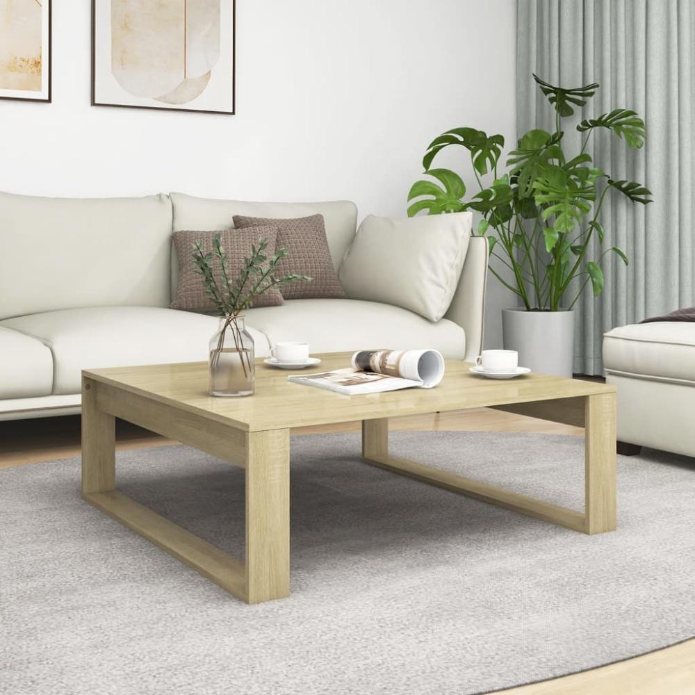 vidaXL Couchtisch Sonoma-Eiche 100 x 100 x 35 cm Spanplatte [808633] Bild 1