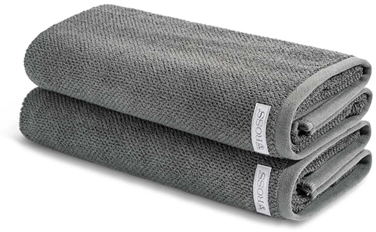 Ross Selection 2 tlg. Frottier-Set - 2 X Duschtuch (70 X 140cm) - 540 g/m2 - Schiefer Bild 1