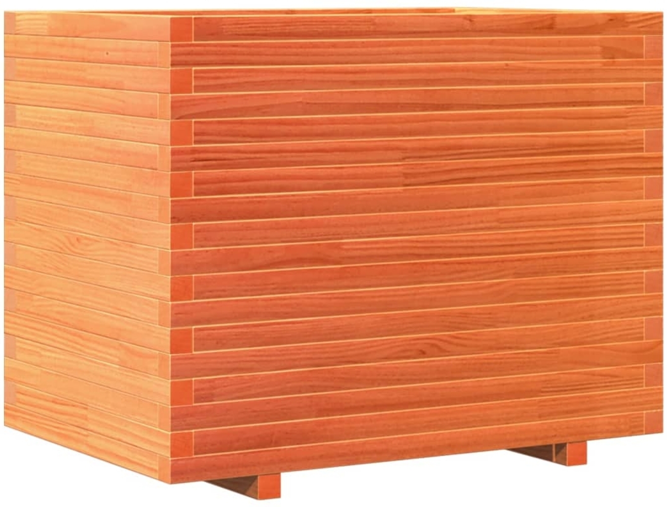 vidaXL Pflanzkübel Wachsbraun 90x60x72,5 cm Massivholz Kiefer 3282606 Bild 1