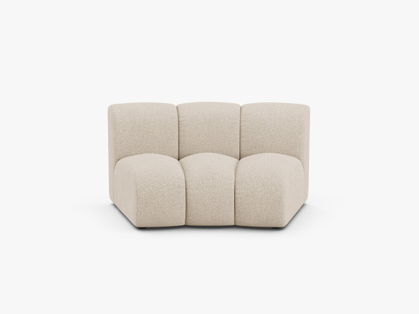 Micadoni Modul Armlos Lupine 1-Sitzer Large Boucle Baloo Beige Bild 1