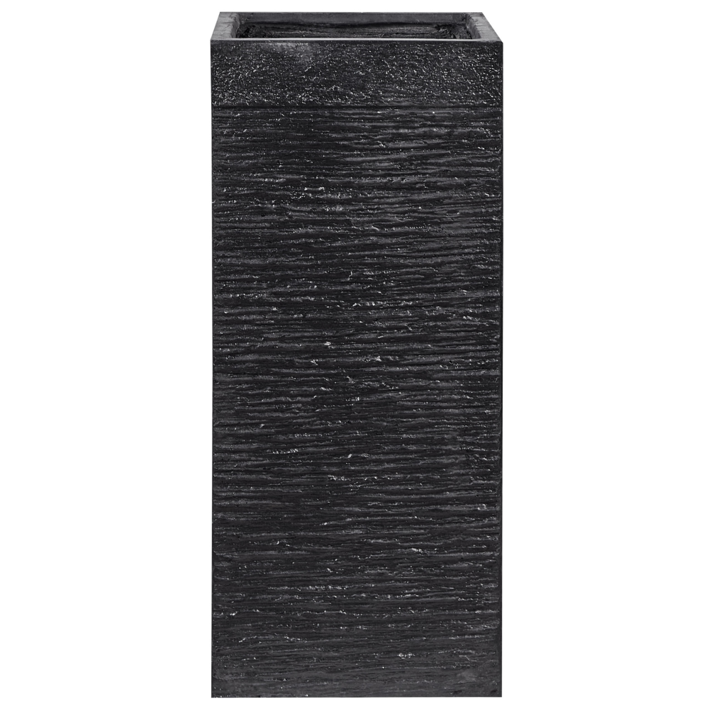 Blumentopf schwarz quadratisch 26 x 26 x 60 cm DION Bild 1