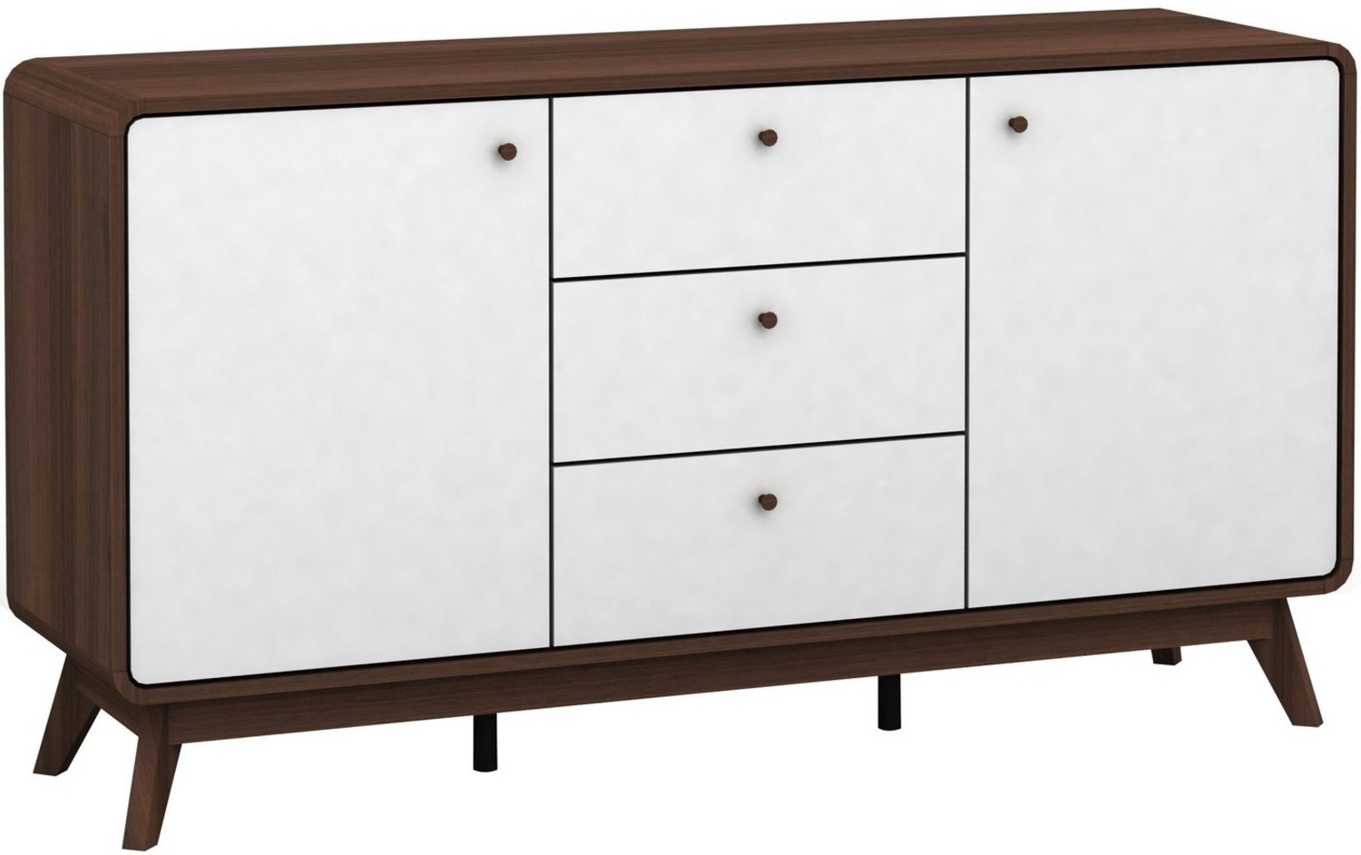 loft24 Sideboard Caitlin, skandinavisches Design, 2 Türen, 3 Schubladen Bild 1