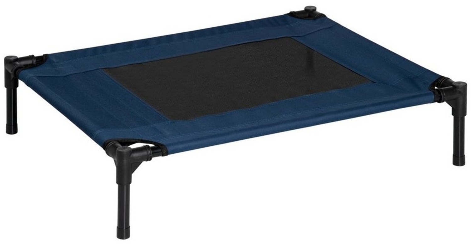 PawHut Tierbett Hundeliege, für Outdoor, Katzenbett, Schlafplatz, aus Stahl, 600D Oxford-Gewebe, Belastbarkeit bis 20 kg, Blau Bild 1