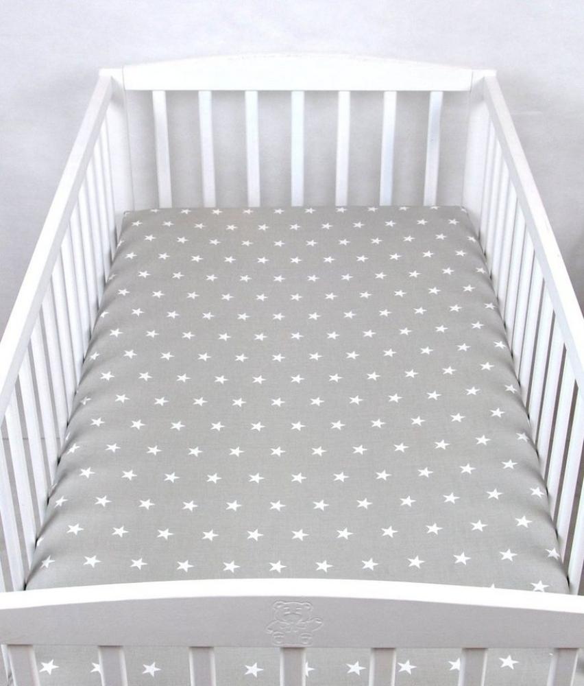 BABYLUX Spannbetttuch 60 x 120 cm Baby SPANNBETTLAKEN Baumwolle Kinderbett 91. S Bild 1