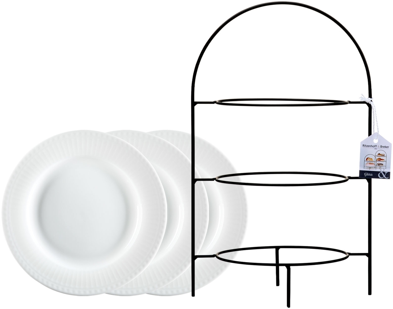 Ritzenhoff & Breker Tjäna Etagère mit Teller 3-stufig - DS Bild 1