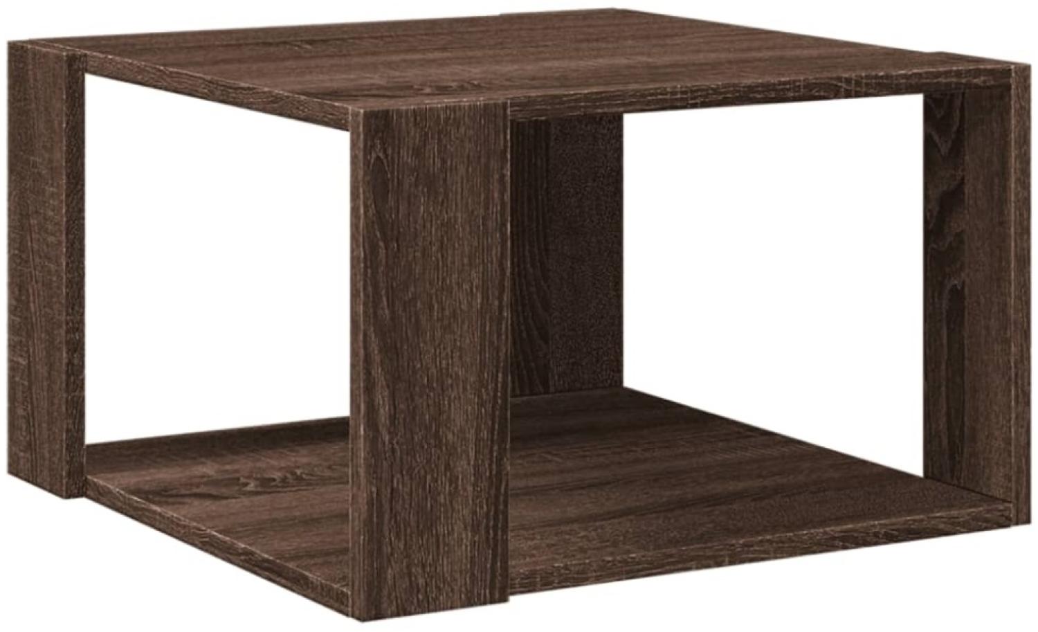 vidaXL Couchtisch Braun Eichen-Optik 51,5x51,5x30 cm Holzwerkstoff 848142 Bild 1