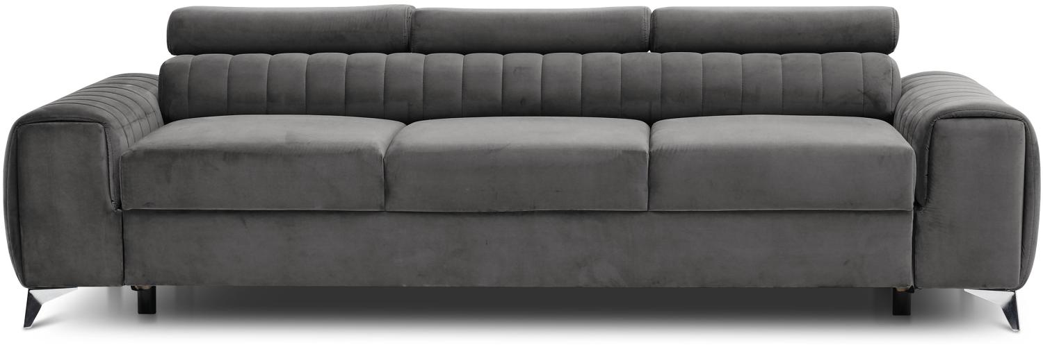 Laurence, Sofa, Couch, Dunkelgrau Bild 1