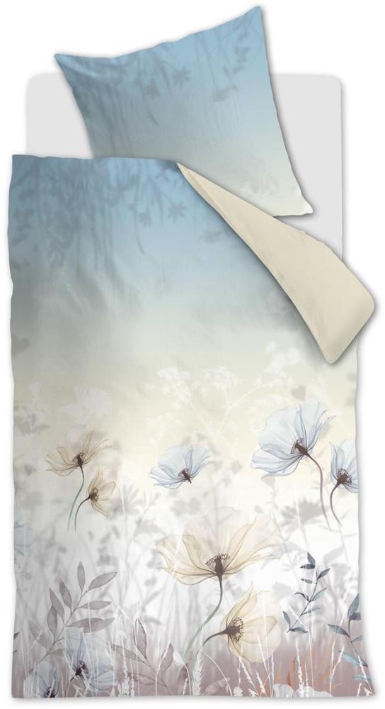 Beddinhouse Mako-Satin Bettwäsche Isabelle Light Blue 135X200 135x200 cm + 1 x 80 x 80 cm 1 Bettbezug, 1 Kissenbezug Hellblau Bild 1