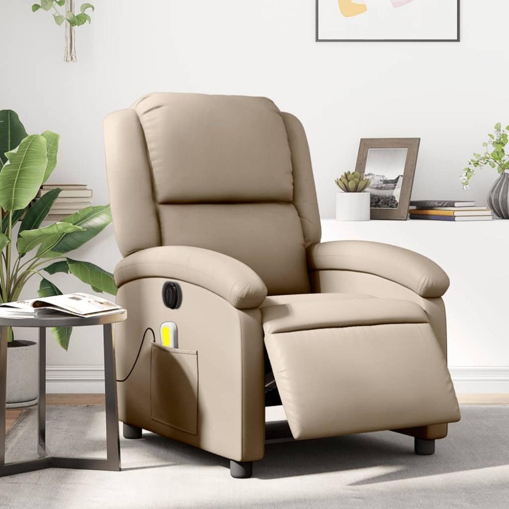 vidaXL Massagesessel Elektrisch Cappuccino-Braun Kunstleder 3204225 Bild 1