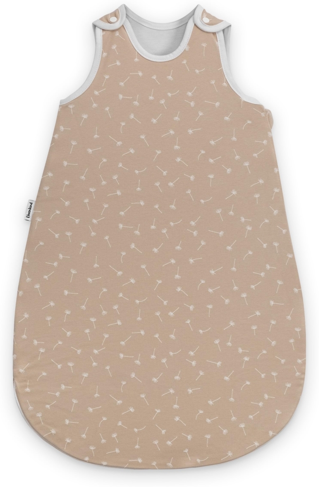 Ehrenkind® Baby Sommerschlafsack Rund | Bio-Baumwolle | Sommer Schlafsack Gr. 62/68 Beige Pusteblume | Schlafsack Baby Schlafsack Kinder Bild 1