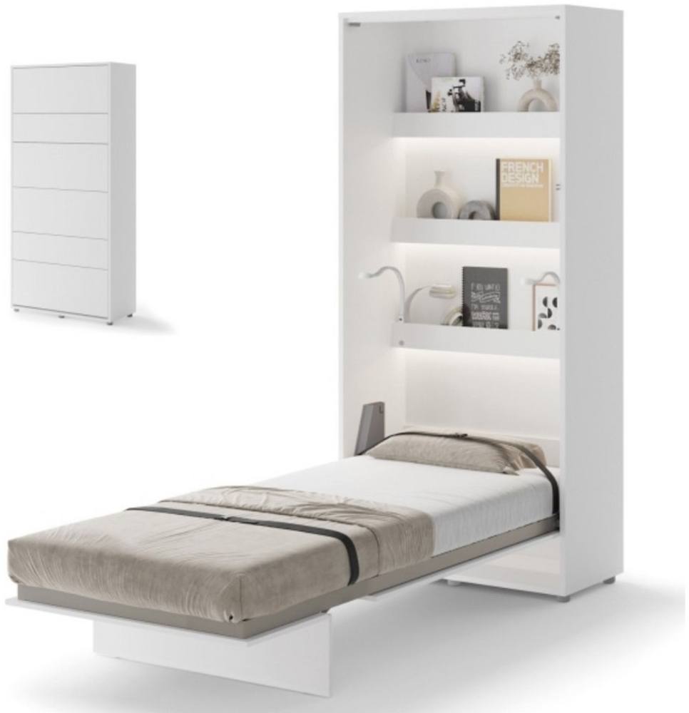 yourhouse24 Schrankbett Bed Concept Wandklappbett Vertikal Gästebett 90/120/140/160/180 cm Bild 1