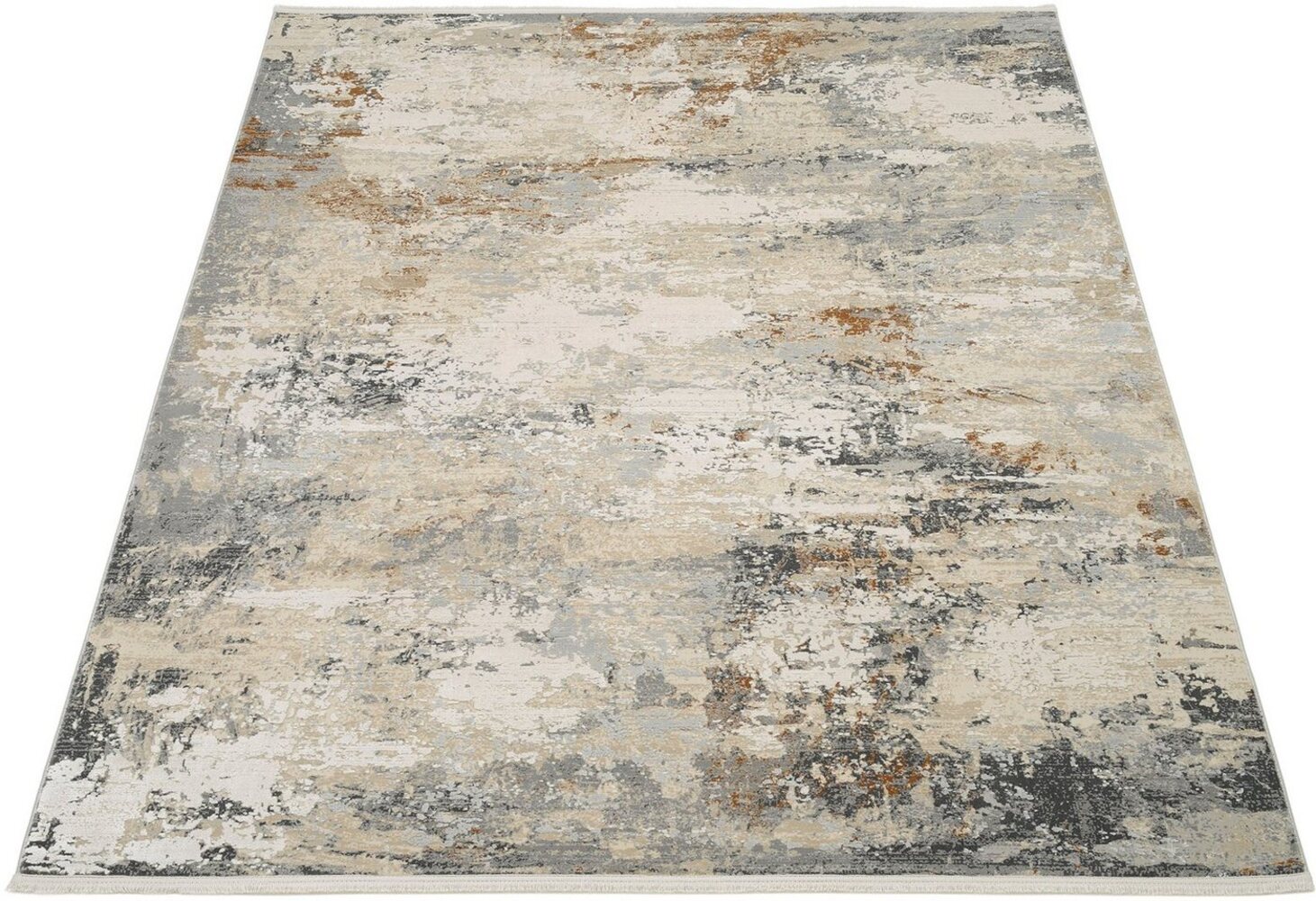 OCI DIE TEPPICHMARKE Teppich IMPRESSION GALAXY, rechteckig, Höhe: 5 mm, Vintage, feine Fransen, leichter Glanz durch Viskose, Wohnzimmer Bild 1