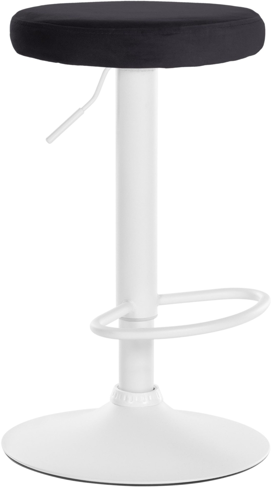 CLP Barhocker Ponte Samt-Bezug,schwarz weiß Bild 1