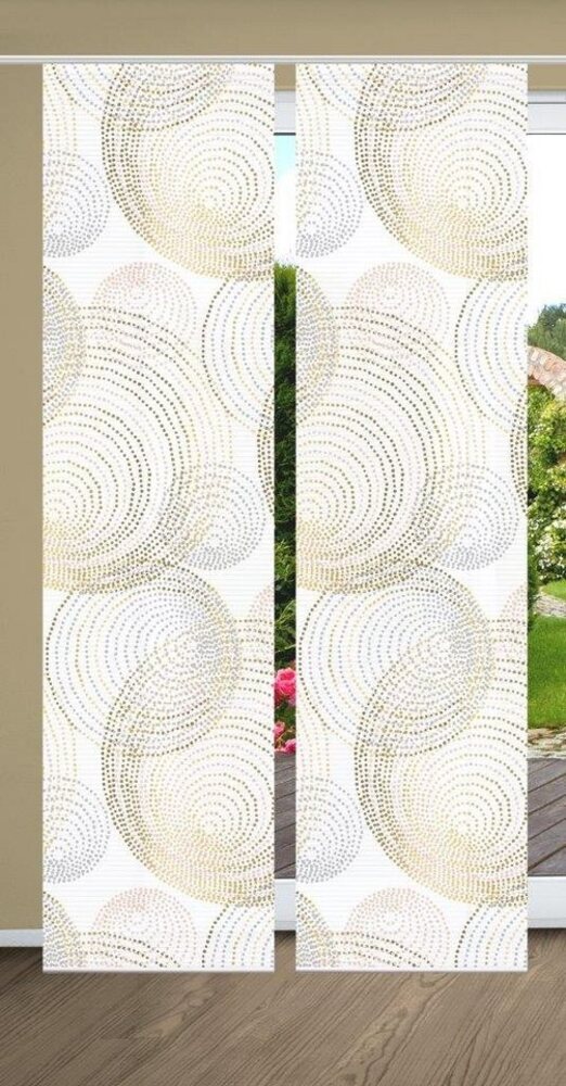 HOME in green Schiebegardine 84111 SPIRO Schiebegardine recyceltes Polyester, Bambusoptik, 245x60, (2 St), Polyester (recycelt) Polyester Bild 1