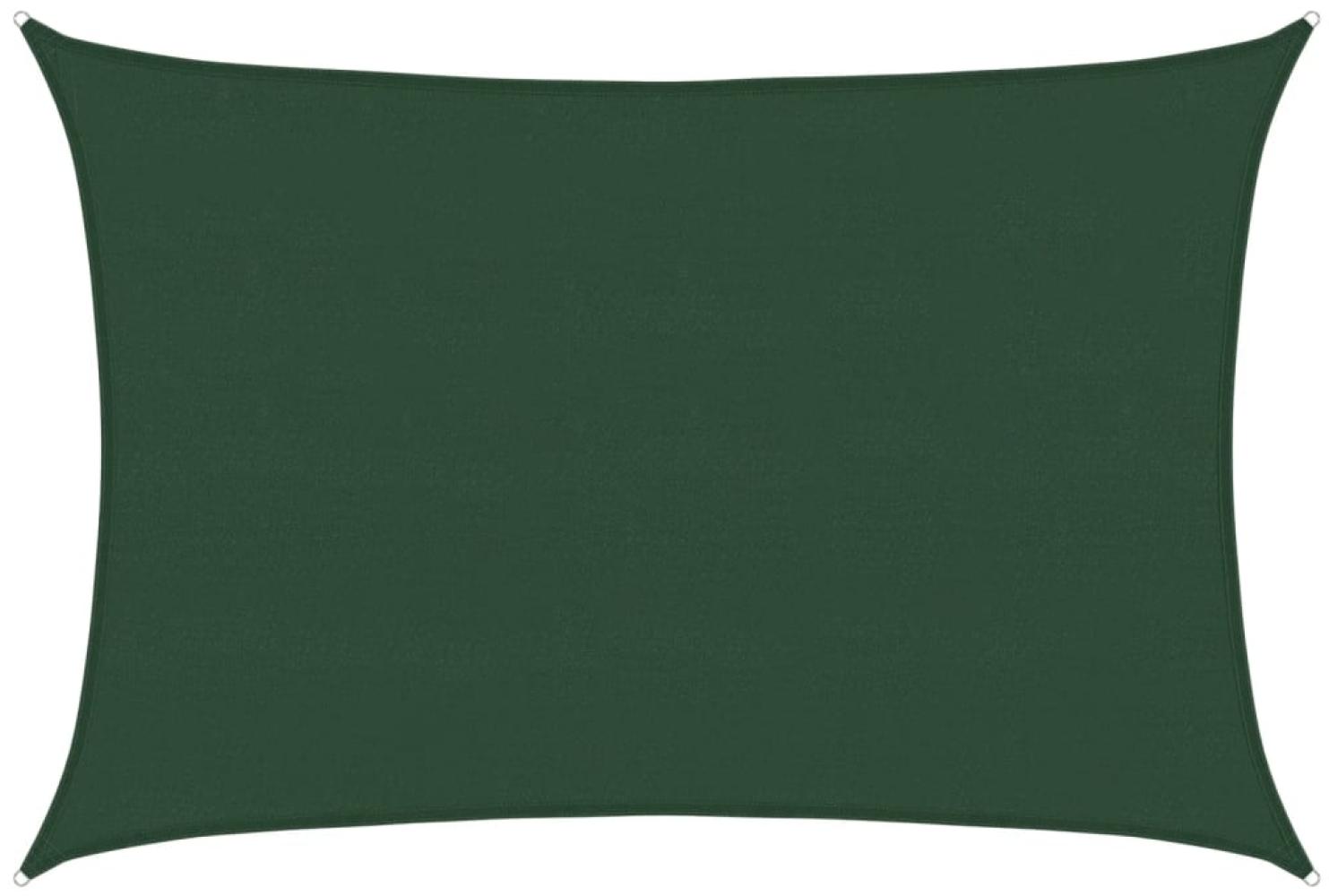 vidaXL Sonnensegel 160 g/m² Dunkelgrün 5x7 m HDPE 311467 Bild 1