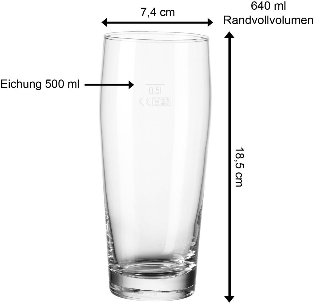 Van Well Willi Becher 0,5 l geeicht 120er Set Bild 1
