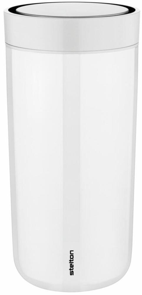 Stelton To Go Click Becher, Trinkbecher, Cup, Edelstahl, Kunststoff, Chalk, 400 ml, 685-3 Bild 1