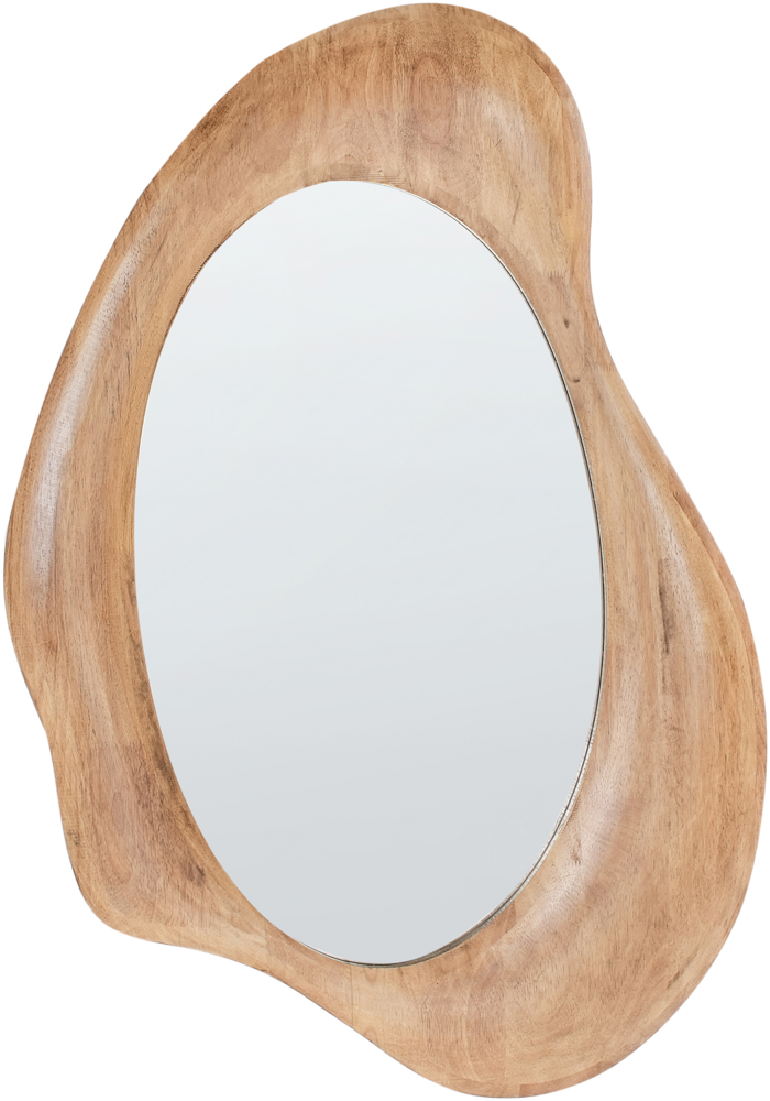 Wandspiegel HOURTIN 68 cm 100 cm Holz Braun Bild 1