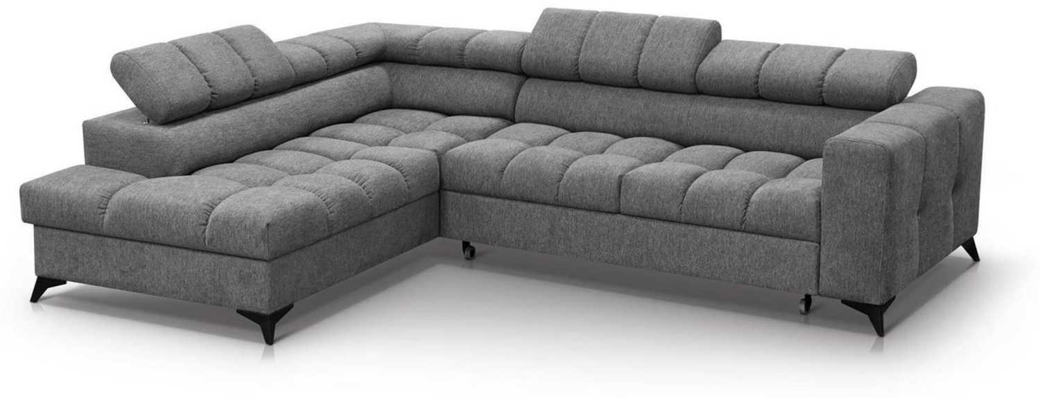 Beautysofa Ecksofa Volf Die Lieferung beinhaltet die Lieferung in die Wohnung, mit Schlaffunktion, mit Bettkasten, mit verstellbare Kopfstützen Bild 1