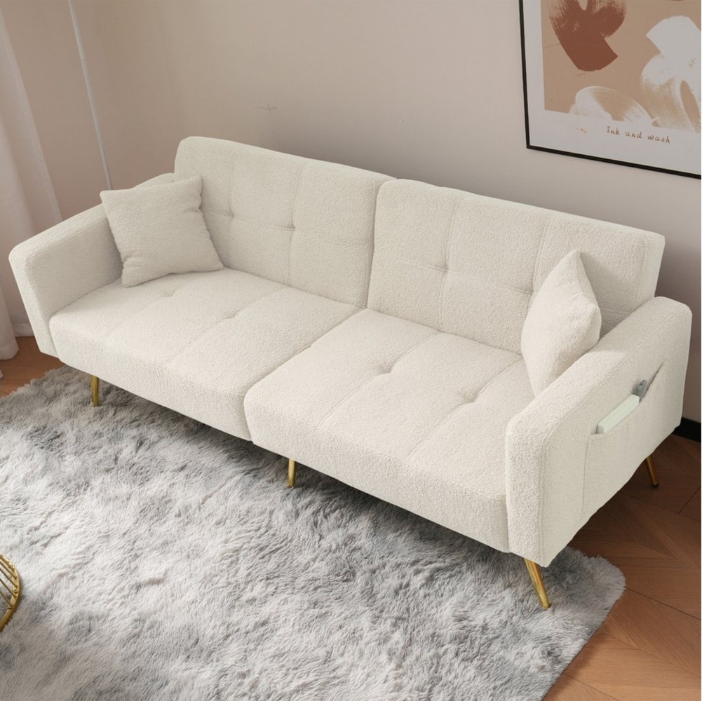 STILVORA Schlafsofa Zweisitzer Schlafsofa verstellbarem Winkel Ecksofa mit Bettfunktion, Bettsofa,Klappsofa,Gästebett, verstellbarem Winkel Bild 1