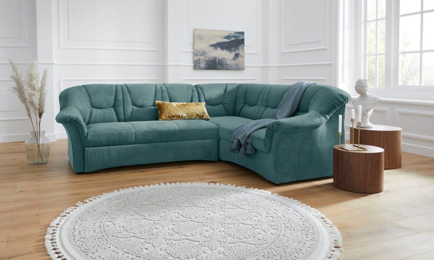 DOMO collection Ecksofa Sarafina L-Form, wahlweise mit Bettfunktion, optional mit Federkern Bild 1