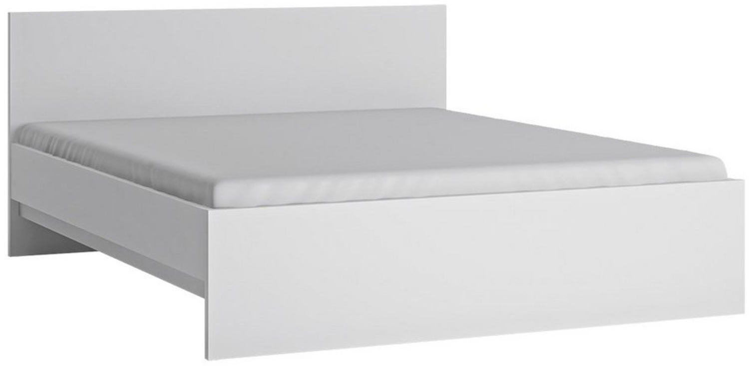 Bett Doppelbett 160cm in weiß FORTALEZA-129, B/H/T ca. 166,6/85/206,2 cm Bild 1