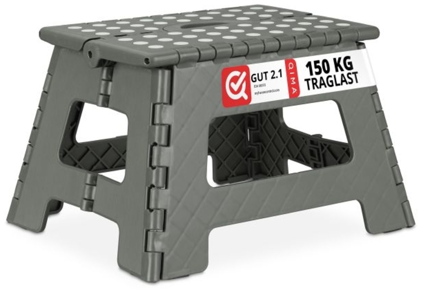 Klapphocker faltbar M hellgrau 2er Set 10036387 Bild 1