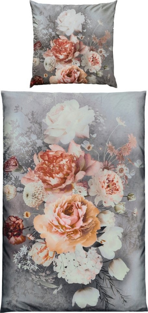 REDBEST Bettwäsche Bettwäsche, Polyester, Microfaser-Satin Blumen Bild 1
