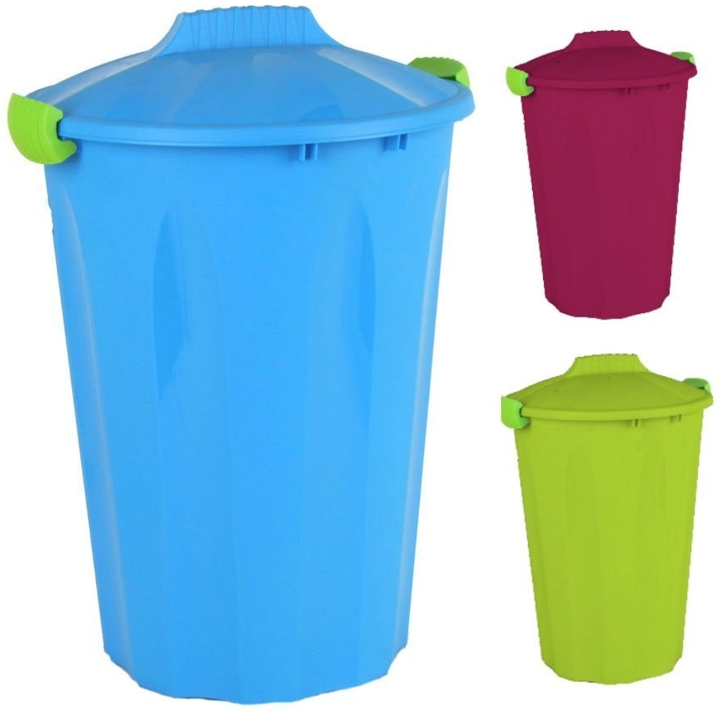 Spetebo Mülleimer Kunststoff Mülltonne mit Deckel - 40 Liter, Abfalleimer, Mülltrennung Bild 1