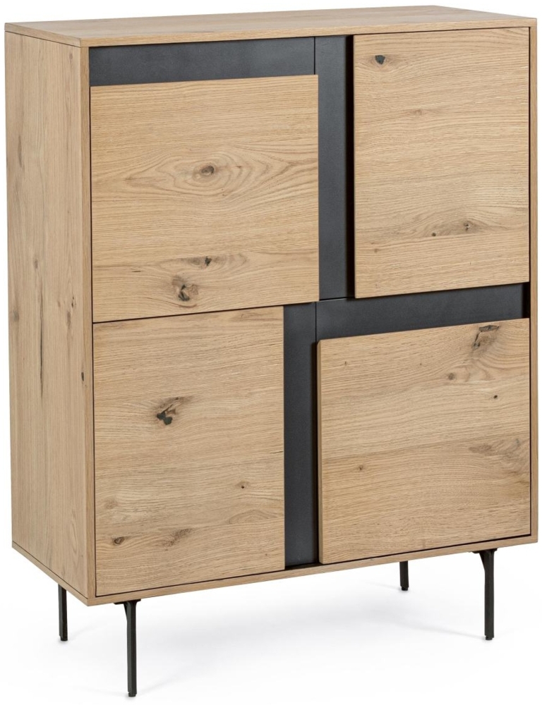 Highboard Stanwood aus Eichenholz, 90 cm Bild 1