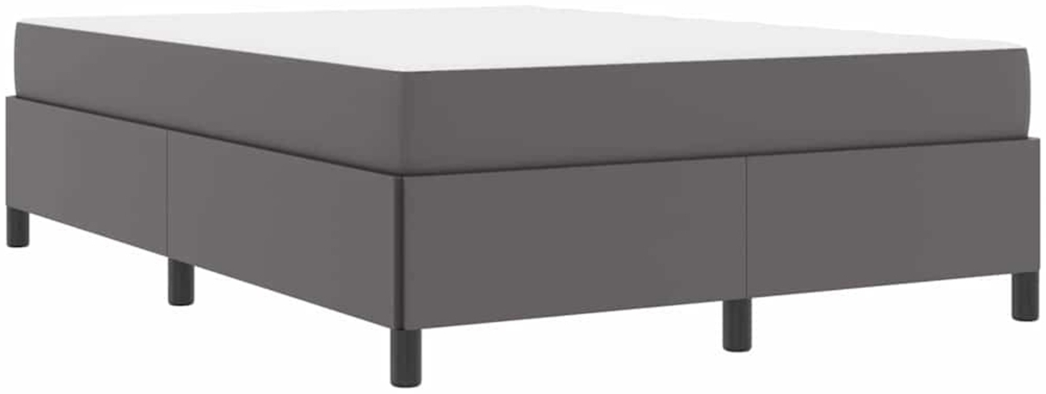 vidaXL Bettrahmen mit Matratze Grau 160 x 200 cm Stoff 3399012 Bild 1
