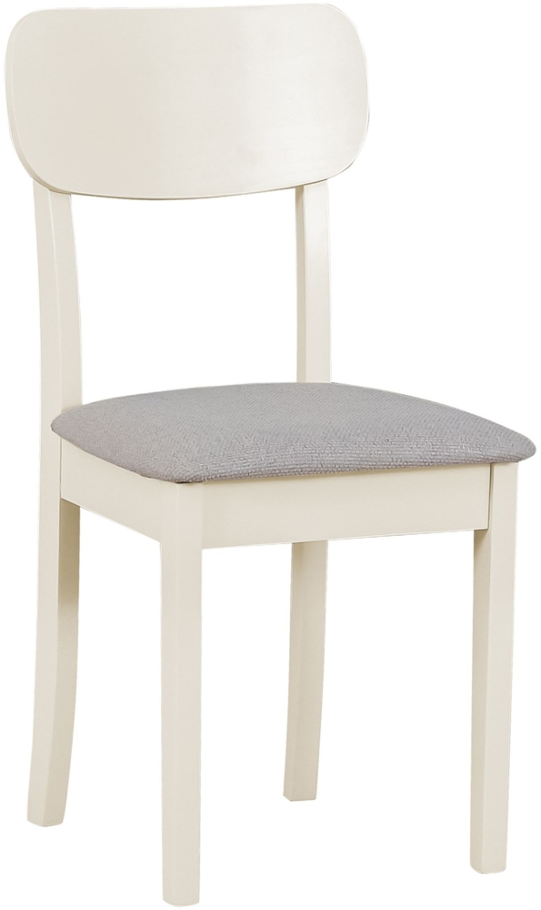 Selsey 'Noeles' Esszimmerstuhl mit Polstersitz, Hellgrau/Greige Bild 1