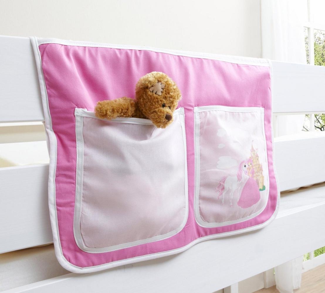 Ticaa Bett-Tasche für Hoch- und Etagenbetten - horse pink Bild 1