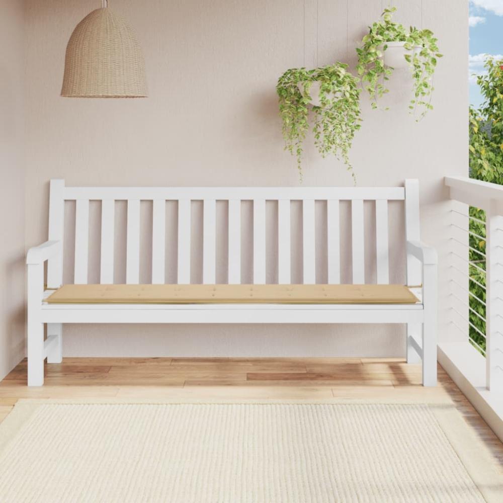 vidaXL Gartenbank-Auflage Beige 200x50x3 cm Oxford-Gewebe 47615 Bild 1