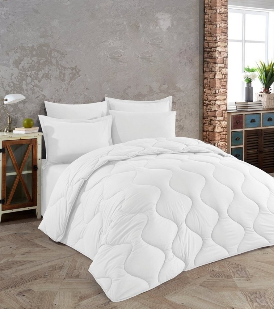 ROLFNERS Bettdecke + Kopfkissen Set, 4 Jahreszeiten, hypoallergen, ohne Bezug nutzbar Bild 1