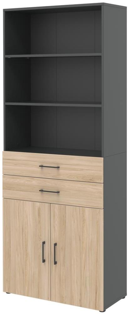 Aktenschrank in Hickory - 80x212,5x34,4cm (BxHxT) Bild 1