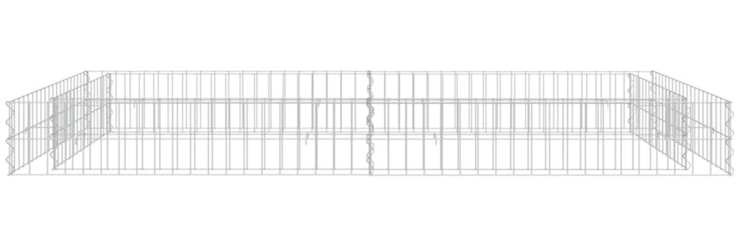 vidaXL Gabionen-Hochbeet Verzinkter Stahl 200x100x20 cm 151312 Bild 1