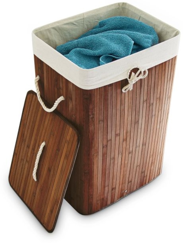 Wäschekorb Bambus eckig Bild 1