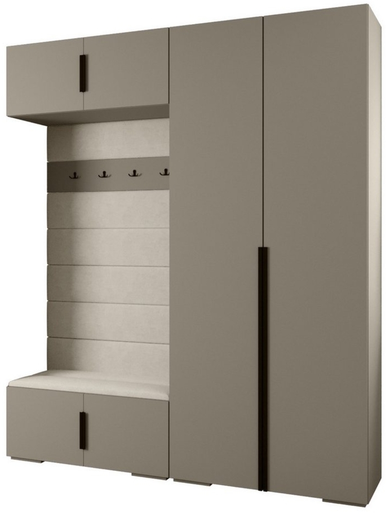 ABIKS MÖBEL Kompaktgarderobe INOVA 1 SATZ 18 Möbelset, Garderobe mit Kleiderstange und Regalen Bild 1