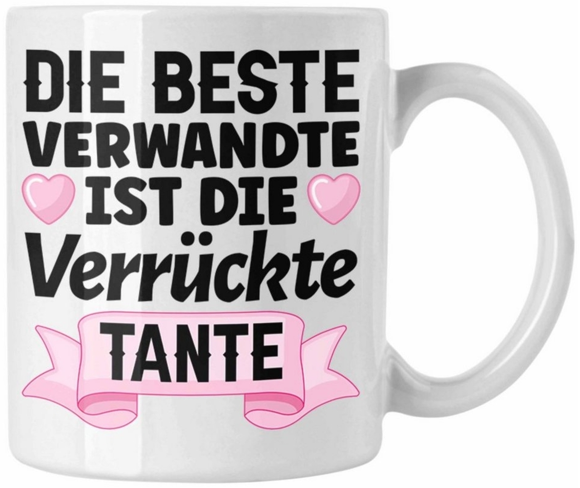 Trendation Tasse Trendation - Beste Tante der Welt Geschenk Tasse mit Spruch für Tante Bild 1