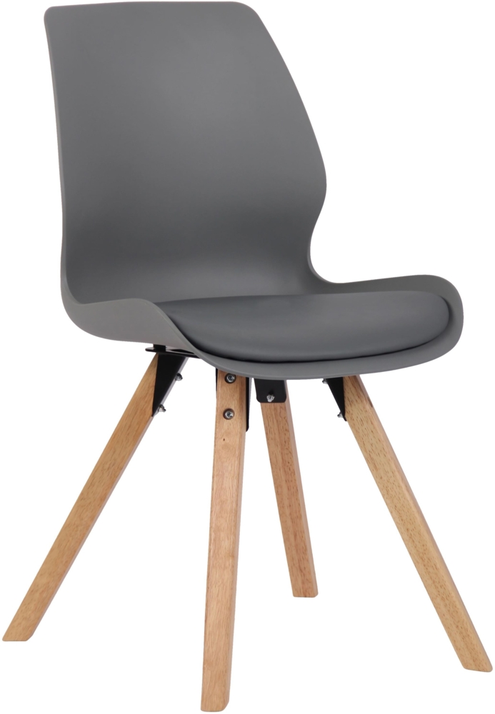 Stuhl Luna Kunststoff grau Bild 1