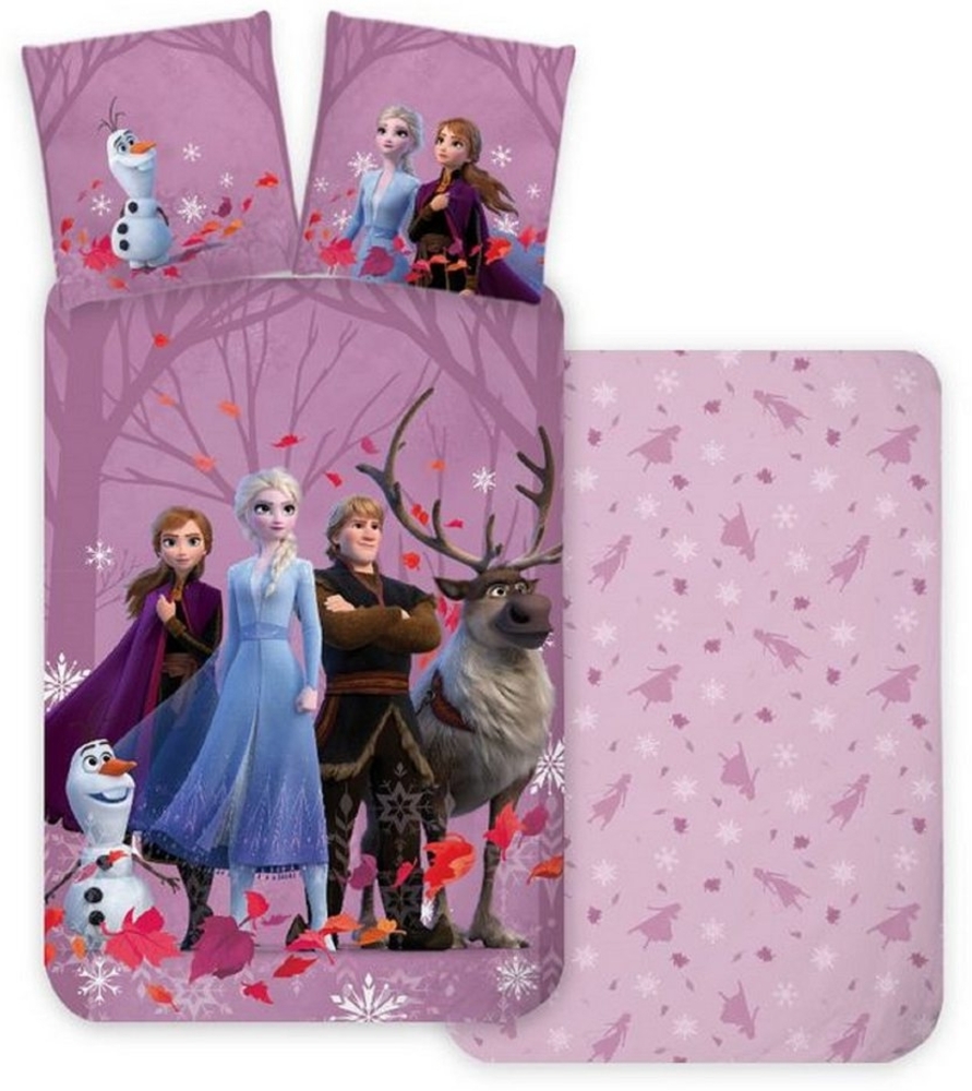 BrandMac Babybettwäsche Disney Frozen 2 Anna Elsa Olaf Baby Bettwäsche 100x135 cm Bild 1