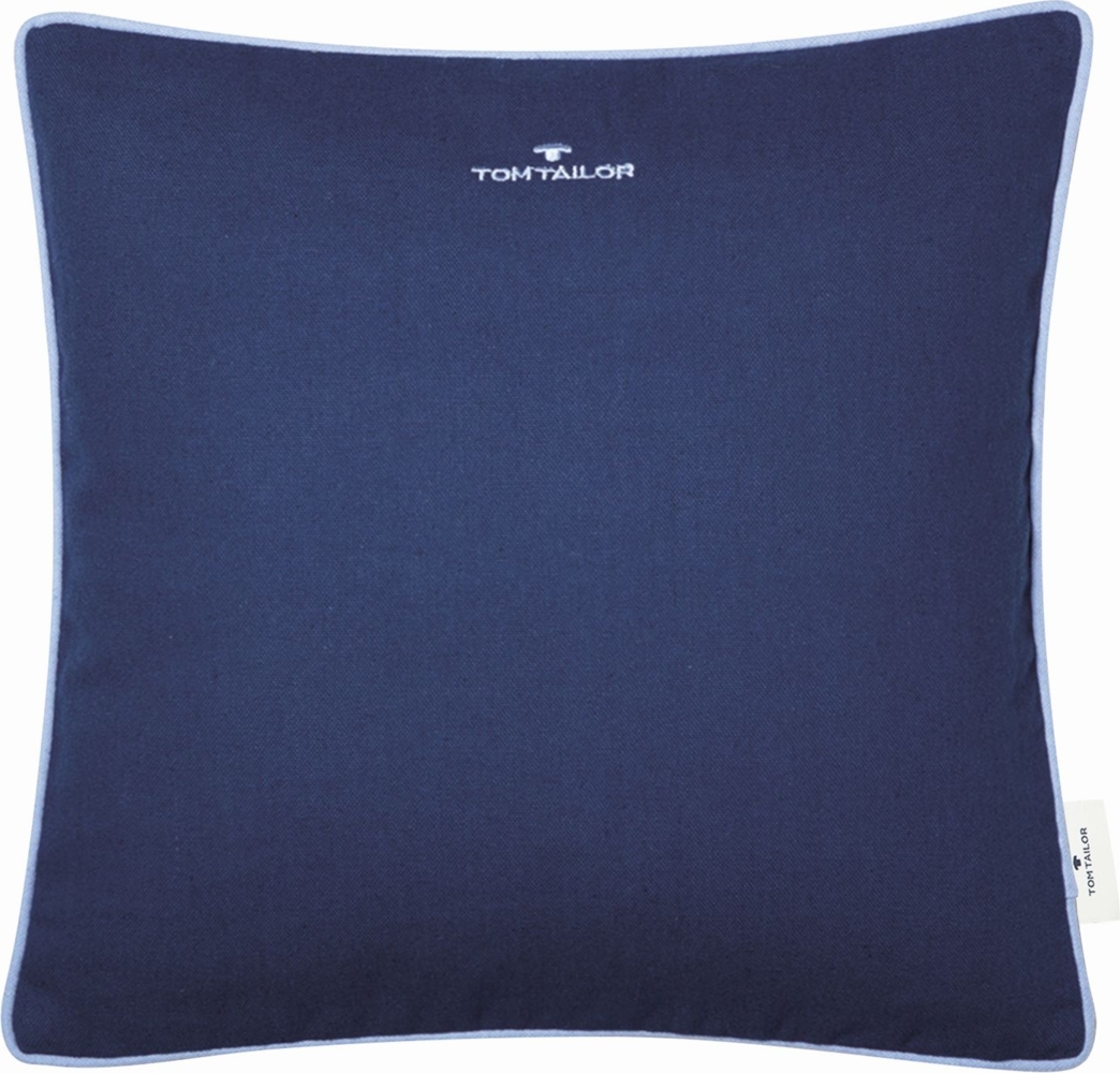 Tom Tailor Zierkissenhülle Dove Signature navy 40x40cm Bild 1